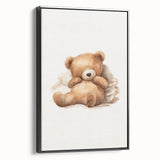 Relaxed Teddy Bear Nursery Wall Art – Baby Room Decor & Prints