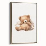 Relaxed Teddy Bear Nursery Wall Art – Baby Room Decor & Prints