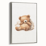Relaxed Teddy Bear Nursery Wall Art – Baby Room Decor & Prints