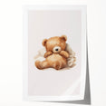 Relaxed Teddy Bear Nursery Wall Art – Baby Room Decor & Prints