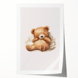 Relaxed Teddy Bear Nursery Wall Art – Baby Room Decor & Prints