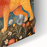 Majestic Lion Kids Room Wall Art - Nursery Safari Animal Print