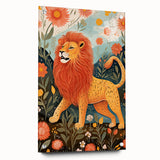 Majestic Lion Kids Room Wall Art - Nursery Safari Animal Print