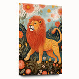 Majestic Lion Kids Room Wall Art - Nursery Safari Animal Print