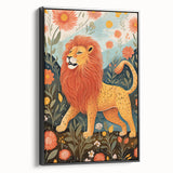 Majestic Lion Kids Room Wall Art - Nursery Safari Animal Print