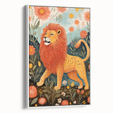 Majestic Lion Kids Room Wall Art - Nursery Safari Animal Print