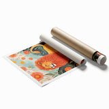 Majestic Lion Kids Room Wall Art - Nursery Safari Animal Print