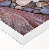 Desert landscape rolled canvas art showcasing vibrant colors and intricate details, perfect for home decor, packaged securely in a protective tube.