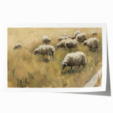 Stunning rolled landscape art print showcasing vibrant colors and intricate details of natural scenery, packaged securely in a protective cardboard tube for easy transport.