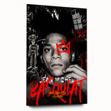 Fiery Passion Pop Art Wall Art – Bold Black, Red, and White Canvas