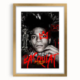 Fiery Passion Pop Art Wall Art – Bold Black, Red, and White Canvas