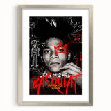 Fiery Passion Pop Art Wall Art – Bold Black, Red, and White Canvas