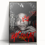 Fiery Passion Pop Art Wall Art – Bold Black, Red, and White Canvas