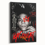 Fiery Passion Pop Art Wall Art – Bold Black, Red, and White Canvas