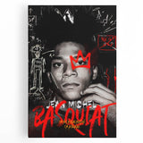 Fiery Passion Pop Art Wall Art – Bold Black, Red, and White Canvas