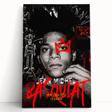 Fiery Passion Pop Art Wall Art – Bold Black, Red, and White Canvas