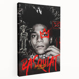 Fiery Passion Pop Art Wall Art – Bold Black, Red, and White Canvas