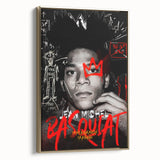 Fiery Passion Pop Art Wall Art – Bold Black, Red, and White Canvas