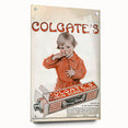 Vintage Colgate Ribbon Dental Cream Poster - Classic Retro Ad Art