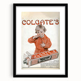 Vintage Colgate Ribbon Dental Cream Poster - Classic Retro Ad Art