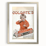 Vintage Colgate Ribbon Dental Cream Poster - Classic Retro Ad Art