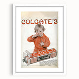 Vintage Colgate Ribbon Dental Cream Poster - Classic Retro Ad Art