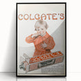 Vintage Colgate Ribbon Dental Cream Poster - Classic Retro Ad Art