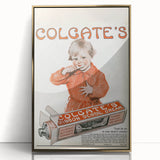 Vintage Colgate Ribbon Dental Cream Poster - Classic Retro Ad Art