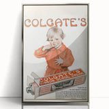 Vintage Colgate Ribbon Dental Cream Poster - Classic Retro Ad Art