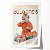 Vintage Colgate Ribbon Dental Cream Poster - Classic Retro Ad Art