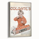 Vintage Colgate Ribbon Dental Cream Poster - Classic Retro Ad Art
