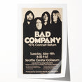 Bad Company 1976 Concert Poster – Retro Black & White Wall Art