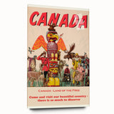 Retro Canada Travel Poster – Vintage Canadian Heritage Print