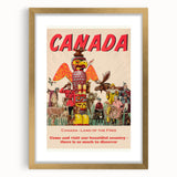 Retro Canada Travel Poster – Vintage Canadian Heritage Print