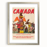 Retro Canada Travel Poster – Vintage Canadian Heritage Print