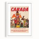 Retro Canada Travel Poster – Vintage Canadian Heritage Print