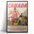 Retro Canada Travel Poster – Vintage Canadian Heritage Print