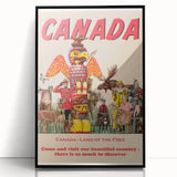 Retro Canada Travel Poster – Vintage Canadian Heritage Print