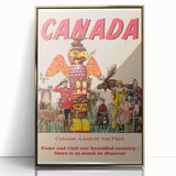 Retro Canada Travel Poster – Vintage Canadian Heritage Print