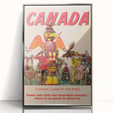 Retro Canada Travel Poster – Vintage Canadian Heritage Print