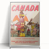 Retro Canada Travel Poster – Vintage Canadian Heritage Print