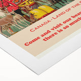 Retro Canada Travel Poster – Vintage Canadian Heritage Print