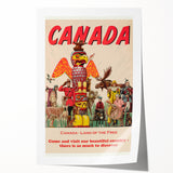 Retro Canada Travel Poster – Vintage Canadian Heritage Print