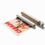 Retro Canada Travel Poster – Vintage Canadian Heritage Print