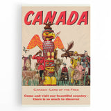Retro Canada Travel Poster – Vintage Canadian Heritage Print