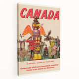 Retro Canada Travel Poster – Vintage Canadian Heritage Print