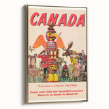 Retro Canada Travel Poster – Vintage Canadian Heritage Print