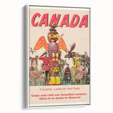 Retro Canada Travel Poster – Vintage Canadian Heritage Print