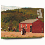 Realism Art Print of Schoolhouse Scene - Fine Art Realism Canvas
