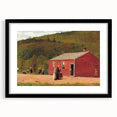 Realism Art Print of Schoolhouse Scene - Fine Art Realism Canvas